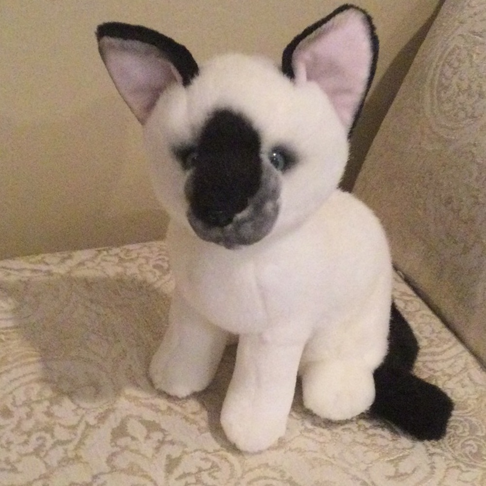 “Zia” Stuffed Siamese Cat